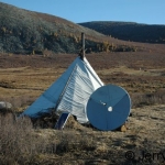 Ortz with solar panel & TV dish