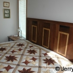 headboard. Walnut with muhuru inlay